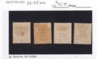 Matt s Stamps Seychelles  22- 25 Queen Victoria Issues Of 1893  Mh Cv 95