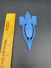 Vintage Spaceship Rocket Ship Blue Plastic Toy