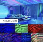 Wireless Led Night Light Ocean Wave Aurora Projector Lamp 16 Colors Rechargeable