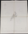 1944 Yap Islands 30 x42  Map 1st edition Hydrographic Confidential