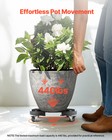 Vevor 2 Packs Round Trash Can Dolly 15-22 8 In Adjustable Plastic Bin Dolly