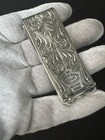Ahmad Khan Buckle - All Sterling Longhorn Money Clip W  Rubies Handmade