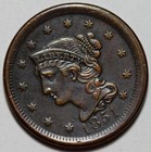 1851 Braided Hair Liberty Head Large Cent - Us 1c Copper Coin