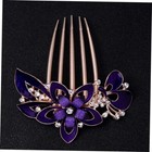 2pc Rhinestone Wedding Hair Clip Hair Combs Gold Trim Bridesmaid Crystal Jewelry