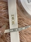 10 Yards Of Dior Holiday Ribbon White Satin W gold Lettering 100  New  authentic