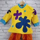 Vtg Disney Store Y2k Jojo The Clown Costume Yellow Size Xxs Disney Direct No Hat