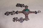 Sterling Silver Yalalag Cross Taxco Mexico Signed   Stamped Intricate C1960 svtg