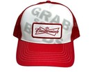 New Budweiser Beer Hat Classic Logo Snapback Trucker Baseball Cap Osfa Red White