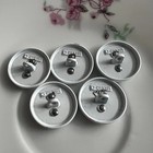 Lot Of 6 Silber White Tone    20mm Chanel Cc Coco Button Buttons Stamped Steel