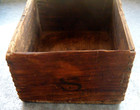 Antique Wooden Dovetail Box Kitchen Collectibles