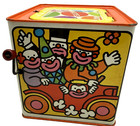 Vtg 1968 Mattel Tin Jack In The Box Music   Crank - Works 