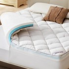 4-inch Queen Mattress Topper For Back Pain - Dual Layer Medium Support 2  Gel   