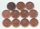 Canada 2002 To 2012 Canadian One Cent Pennies Penny 1c Exact Coin Set - 11 Coins