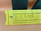 Vintage Pickett Microline 120 Slide Rule With Faux Leather Case - Yellow Unused