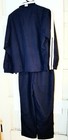 Pacific Tennis 2 Piece Blue Warm Up Track Sweats Suit Mens Xs Women S New