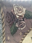 Vintage Flower Roses Patten 4x5 6 Rug Very Beautiful Rug  No Holes