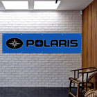 Polaris Snowmobile Banner 2x8 Ft Racing Car Show Flags Garage Shop Wall Decor Us