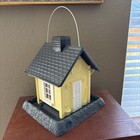 North States Village Collection Yellow House Bird Feeder  5 Lb  Capacity New