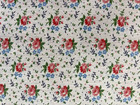 3 vintage Feed Sack  1930-50s Tiny Pink   Blue Flowers W  Tiny Dots  44 l X 38 w