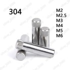 304 Stainless Steel Dowel Pins Rod With Knurled Head M2 M2 5 M3 M4 M5 M6