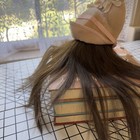 Doll Wig Long Brown 100  Human Hair For Your Antique French And German Dolls A 