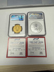 2020 2 Oz Silver And 1oz Gold 2 Coin Set Donald Trump Ngc Pf 70 Fdi Uhr   