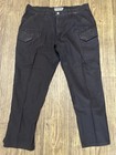 First Tactical Mens Black Work Cargo Ripstop Pants 40 30
