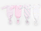 4 Pack Knotted Gown Set  Soft Sleep Sack Boys Girls Clothes Easy Diaper Change
