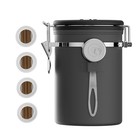 Coffee Gator Canister  22oz Airtight Stainless Steel 22oz  Gray 