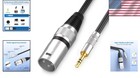 Reliable 3 3 Ft Xlr To 3 5mm Trs Microphone Cable - Stable Signal   Durability