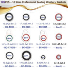 195 Pcs Ac Seal Kit O-ring Gasket Assortment Automotive Air Conditioning R134a