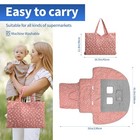 2-in-1 Pink Polka Dot Baby Toddler Shopping Cart Cover High Chair Cover Portable