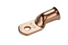 10 Lot 1 0 1 4  Hole Ring Terminal Lug Bare Copper Uninsulated Awg Gauge