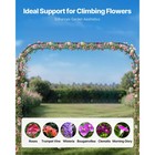 Uimoso Metal Garden Arbor 94 5x126x15 8 In Trellis Climbing Plants And Events