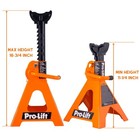 Jack Stands 3 Ton Heavy Duty Pair Double Pins Orange Pro Lift Pl3300