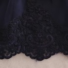 Girls Navy Fit   Flare Lace Party Dress With Bow  Sleeveless  Size 24m