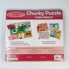 Melissa   Doug  Chunky Wooden Puzzle  Farm Animals  Ages 2  New sealed