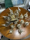 Antique Vintage Chandelier Brass Crystal 16 Lights Lamp