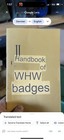 Vintage Ww2 German Winterhilfswerk Whw Badge Manual book Identification Read