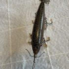 Vintage Heddon 5 Hook 150 Underwater Minnow Antique Fishing Lure Crackleback