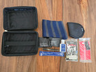 Tumi For Delta Zipper Hard Case Toiletry Travel  Amenity Kit Black With Contents