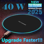 40w Fast Wireless Charger Charging Pad For Iphone 16e 16 15 14 13 12 11 Pro Max