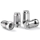  1 2 X 20 Lug Nuts  1 2  -20 Closed End Tuner Chrome Lug 1 2-20 Silver 6 Spline