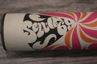 Vintage 1969 Sell In 69 Working Paper Kaleidoscope Groovy Pink Orange Black Art 