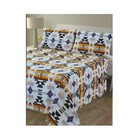 Aztec Bed Sheets Set   4 Piece Deep Pocket Queen   King Size Bedsheets Set Geome