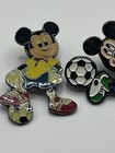 Vintage Lot Of 3 Disney Mickey Soccer Pins