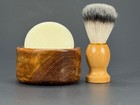 Beard Shaving Gift Set For Men Shaving Soap Shaving Brush   Wood Bowl Hand Made