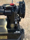 Singer Featherweight 221 Sewing Machine Black W  Foot Pedal   Case     Excellent