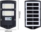 Commercial 100000lm Outdoor Solar Street Light Led Dusk To Dawn Road Area Lamp