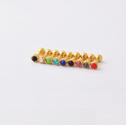 2pcs 316l Stainless Steel 4mm Round Cz Earrings Screw Back Stud Men Women S10